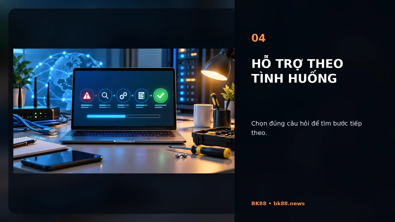 Hỗ trợ theo tình huống tại BK88
